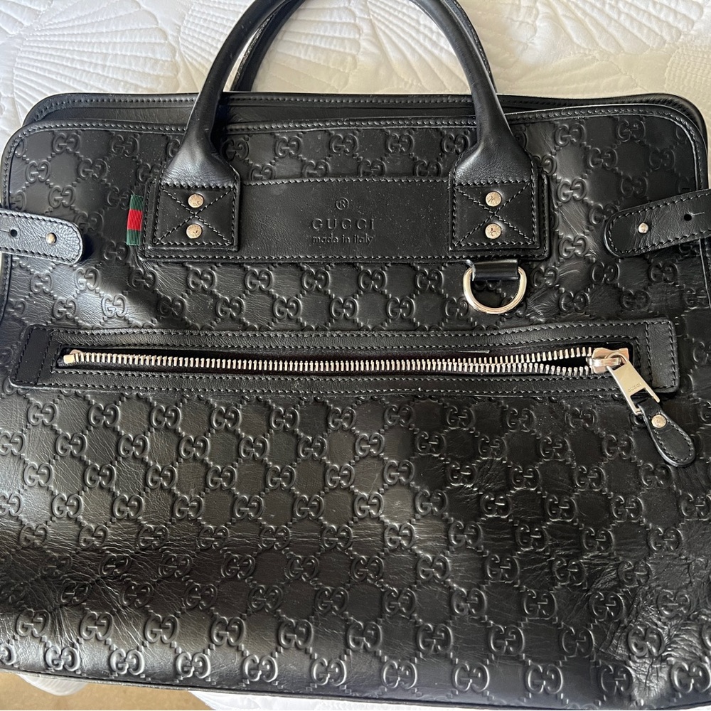 SOLD ✅Gucci Guccissima monogram briefcase.